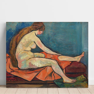 Nu Assis de Profil - Suzanne Valadon | Reproduction Tableau Décoration murale affiche copie