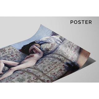 Nu sur un canapé - Gustave Caillebotte | Reproduction Tableau Décoration murale affiche copie