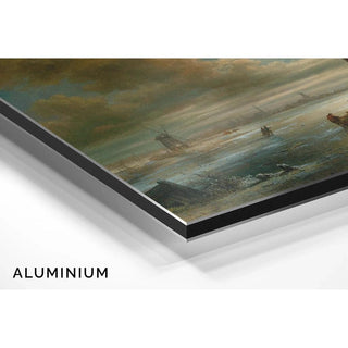 Nuit d'hiver au clair de lune aux abords d'Amsterdam - Elias Pieter van Bommel | Reproduction Tableau Décoration murale affiche copie