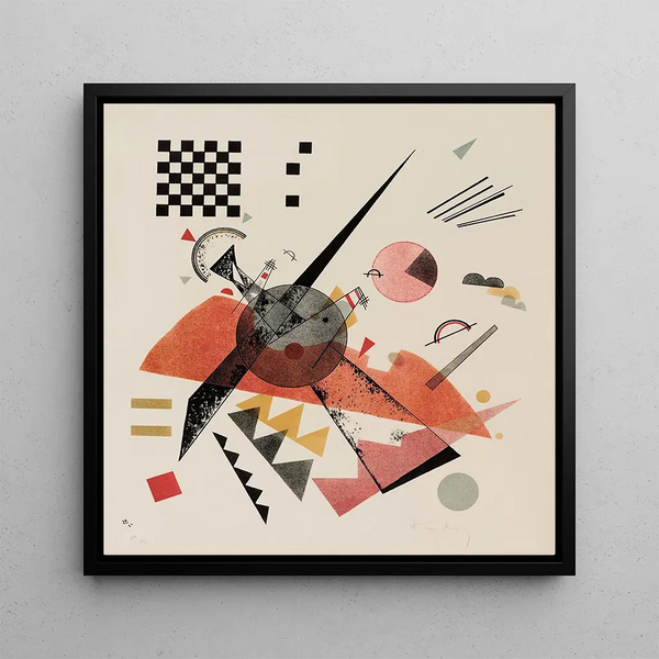 Pomarańczowy - Wassily Kandinsky — oprawiony obraz na ścianie
