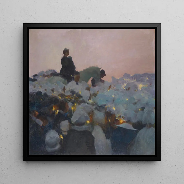 Przebaczenie w Bretanii - Gaston La Touche — oprawiony obraz na ścianie