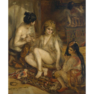 Parisiennes en costume algérien ou en harem - Pierre-Auguste Renoir | Reproduction Tableau Décoration murale affiche copie