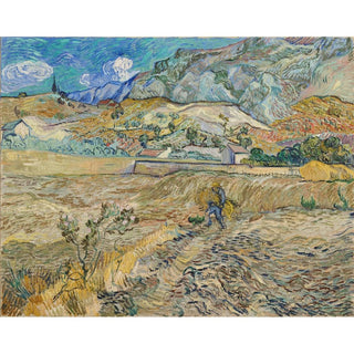 Paysage à Saint-Rémy - Vincent van Gogh | Reproduction Tableau Décoration murale affiche copie