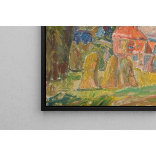 Paysage avec une maison rouge - Sasza Blonder | Reproduction Tableau Décoration murale affiche copie