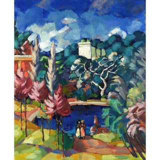 Paysage d’Italie - Konrad Mägi | Reproduction Tableau Décoration murale affiche copie