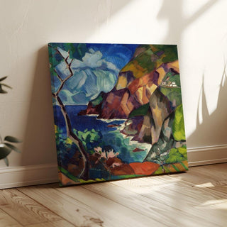 Paysage de Capri - Konrad Mägi | Reproduction Tableau Décoration murale affiche copie