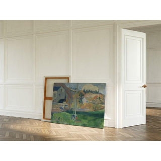 Paysage en Bretagne, Le Moulin de David - Paul Gauguin | Reproduction Tableau Décoration murale affiche copie