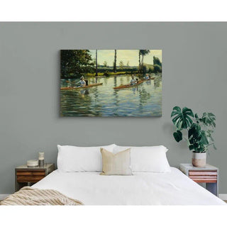 Périssoires sur l'Yerres - Gustave Caillebotte | Reproduction Tableau Décoration murale affiche copie