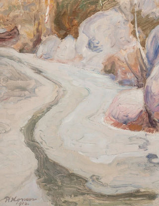 Pekka Halonen - Kevtaurinko purolla Spring sun on the stream.webp