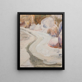 Pekka Halonen - Kevtaurinko purolla Spring sun on the stream.webp