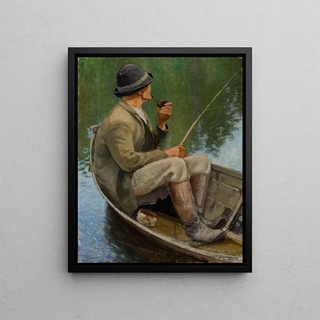 Pekka Halonen - Man Fishing.webp