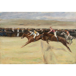 Pferderennen in den Cascinen - Max Liebermann | Reproduction Tableau Décoration murale affiche copie