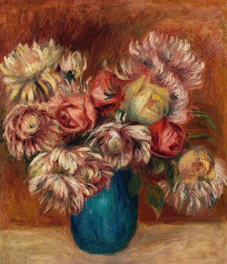 PierreAuguste Renoir - Flowers in a Green Vase Fleurs dans un vase vert.webp