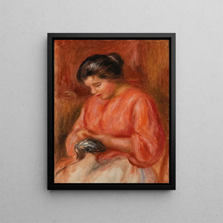 PierreAuguste Renoir - Girl Darning Femme reprisant.webp
