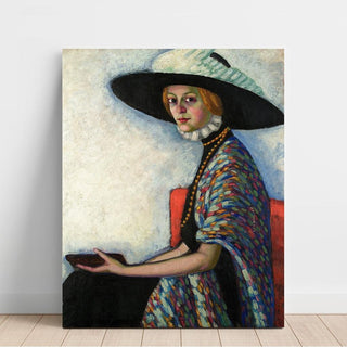 Portrait d'Alide Asmuse - Konrad Mägi | Reproduction Tableau Décoration murale affiche copie