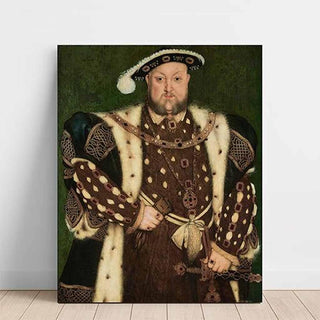 Portrait d'Henry VIII, Roi d'Angleterre - Hans Holbein le Jeune | Reproduction Tableau Décoration murale affiche copie