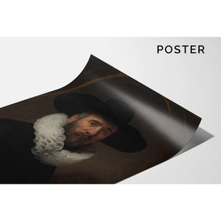 Portrait de Dirck Jansz. Pesser - Rembrandt van Rijn | Reproduction Tableau Décoration murale affiche copie