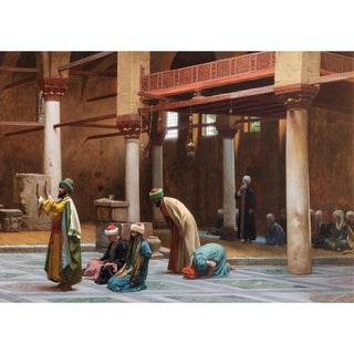 Prières à la mosquée - Jean-Léon Gérôme | Reproduction Tableau Décoration murale affiche copie