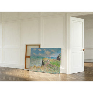 Promenade sur la falaise, Pourville de Claude Monet | Reproduction Tableau Décoration murale affiche copie