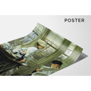 Reading the News - James Tissot | Reproduction Tableau Décoration murale affiche copie