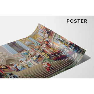 Reception de Le Grand Condé par Louis XIV à Versailles en 1674 - Jean-Léon Gérôme | Reproduction Tableau Décoration murale affiche copie