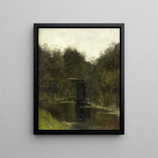 Richard Nicolas Roland Holst - Corner of a Pond near Breukelen.webp