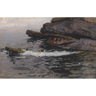 Rivage rocheux à Capo Lungo - Alfred Zoff | Reproduction Tableau Décoration murale affiche copie