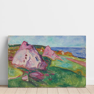Rochers rouges près d'Åsgårdstrand - Edvard Munch | Reproduction Tableau Décoration murale affiche copie