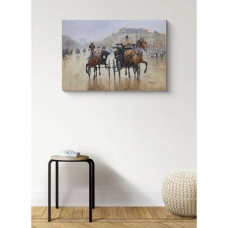 Rond-Point des Champs-Élysées - Jean Béraud | Reproduction Tableau Décoration murale affiche copie