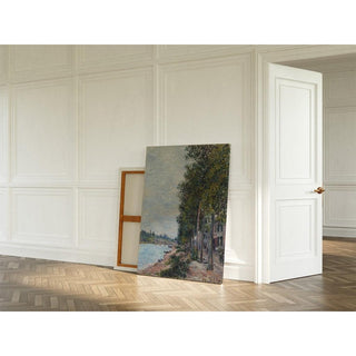 Route le long de la Seine à Saint-Mammès - Alfred Sisley | Reproduction Tableau Décoration murale affiche copie