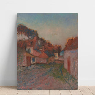 Rue de Village - Edgar Degas | Reproduction Tableau Décoration murale affiche copie