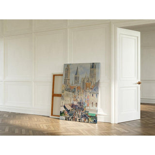 Rue de l’Épicerie, Rouen - Camille Pissarro | Reproduction Tableau Décoration murale affiche copie