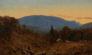 Sanford Robinson Gifford - A Study of Hunter Mountain at Twilight.webp