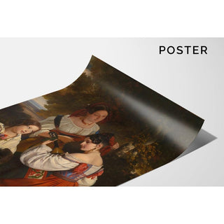 Scène de genre romaine - Franz Xaver Winterhalter | Reproduction Tableau Décoration murale affiche copie