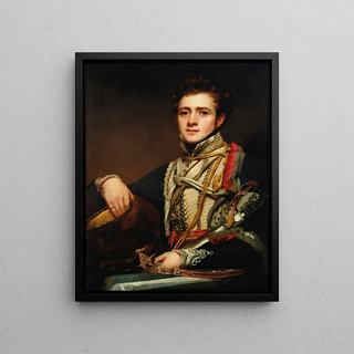 Sir Henry Raeburn - Lieutenant Colonel George Allan of the 16th Hussars The Hussar.webp