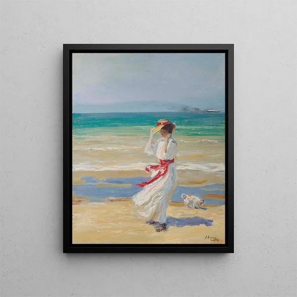 Une journée venteuse - Sir John Lavery — oprawiony obraz na ścianie