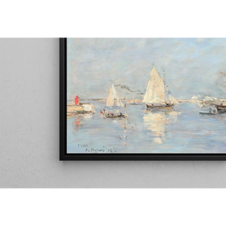 Sortie des barques à Saint-Vaast-la-Hougue - Eugène Boudin