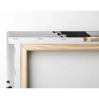 Tableau Décoratif – Procession Silencieuse | Poster Minimaliste Noir et Blanc | Affiche Moderne Épurée aux Silhouettes Élancées