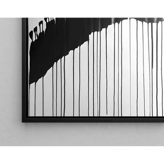 Tableau Décoratif – Procession Silencieuse | Poster Minimaliste Noir et Blanc | Affiche Moderne Épurée aux Silhouettes Élancées