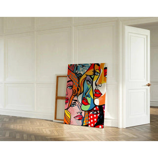 Tableau Pop Art - Visages Fragmentés | Reproduction Tableau Décoration murale affiche copie