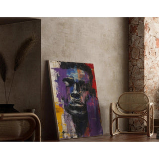 Tableau Street Art – Rage Chromatique | Affiche Urbaine Colorée et Émotionnelle | Poster Portrait Abstrait Moderne