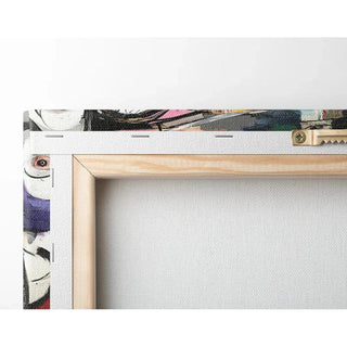 Tableau Street Art – Visage Fracturé | Poster Abstrait Urbain Multicolore | Affiche Moderne d’Art Contemporain Expressif