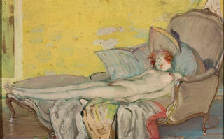Tadeusz Makowski - Akt dziewczynki na kanapie.webp