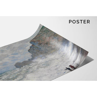 Temps violent à Étretat - Claude Monet | Reproduction Tableau Décoration murale affiche copie