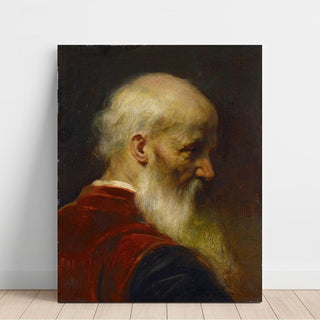 Tête d'un vieil homme - Jean-Léon Gérôme | Reproduction Tableau Décoration murale affiche copie