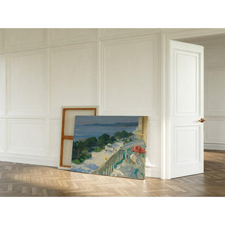 The Terrace, Cap d’Ail de Sir John Lavery | Reproduction Tableau Décoration murale affiche copie