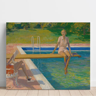 The Viscountess Castlerosse, Palm Springs de Sir John Lavery | Reproduction Tableau Décoration murale affiche copie