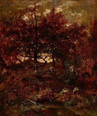 Thodore Rousseau - Autumn at St Jean de Paris Forest of Fontainebleau.webp