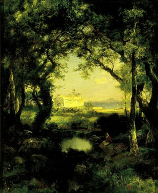 Thomas Moran - A Mexican Hacienda Lake Cuitzeo.webp