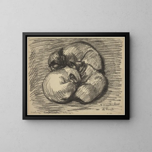 Les chats Tsching Batzar et BlancBlanc - Théophile Alexandre Steinlen — oprawiony obraz na ścianie